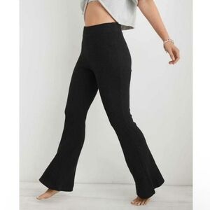 Aerie Black Flare Pajama Pants